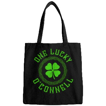 Discover One Lucky O'Connell Irish Family Four Leaf Clover Bags