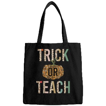 Discover Trick Or Teach Leopard Print Halloween Bags
