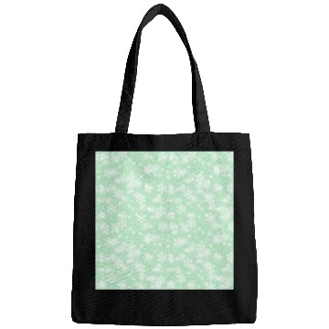 Discover Green Snowflakes Pattern Bags