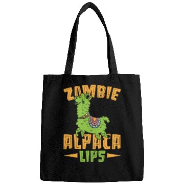 Discover Zombie Alpacalips Llama Lover Alpaca Whisperer Bags