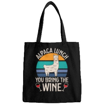 Discover Alpaca Lunch You Bring The Wine Drinker Llama Bags