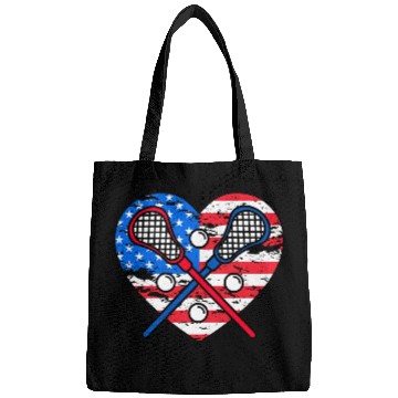 Discover Lacrosse US Flag Bags
