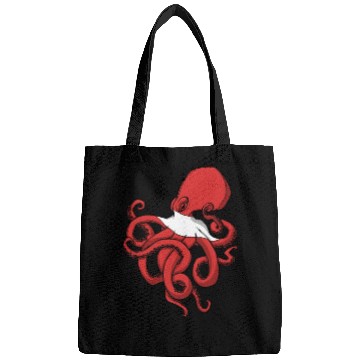 Discover Scuba Diver Red White Flag Octopus Scuba Diving Bags
