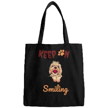 Discover Dog Dads, Dog Mummy, Keep On Smiling Bags