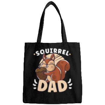 Discover Funny Squirrel Fan Squirrel Lover Chipmunk Addict Bags