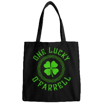 Discover One Lucky O'Farrell Irish Family Four Leaf Clover Bags