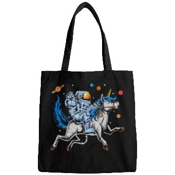 Discover Astronaut riding cute unicorn Bags