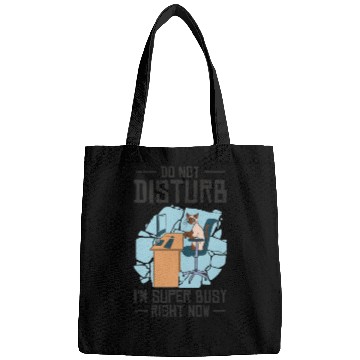 Discover Working Busy Cat Employee Cat Owner Worker Bags