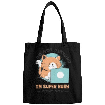 Discover Working Busy Cat Employee Cat Owner Worker Bags