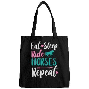 Discover Cute Eat Sleep Ride Horses Repeat Equestrian Bags