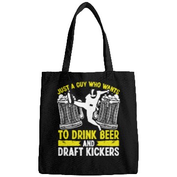 Discover Fantasy Football Player Drinking Draft Kickers Bags