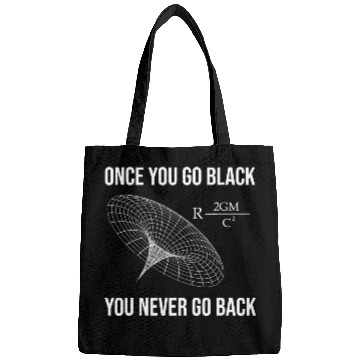 Discover Funny Science Physicist Black Hole Physics Bags