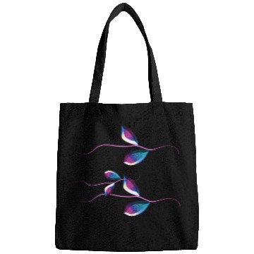 Discover leaves nature stem icon purple Bags