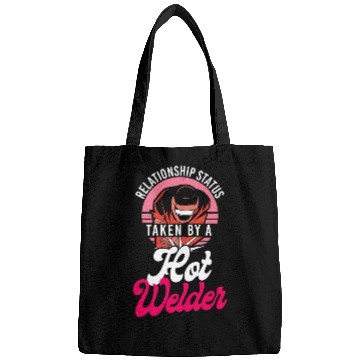 Discover Welder Welding Girlfriend Retro Bags