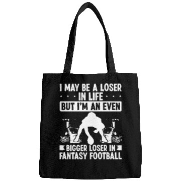 Discover Fantasy Football Looser Funny Humor Fantasy Team Bags