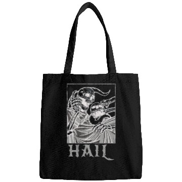 Discover Skeleton Bones Tarot Card Occult Hail Gothic Bags