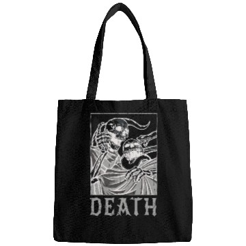 Discover Skeleton Bones Tarot Card Occult Death Gothic Bags
