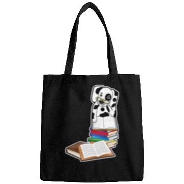 Discover Book Reading Dalmatian Dog Lover Bags