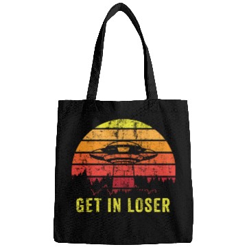 Discover Aliens Art Get In Loser UFO Fan Gift Idea Bags