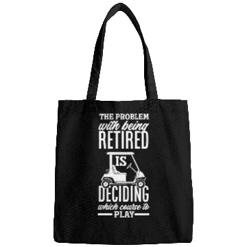 Discover Retired Retirement Funny Golf Golfer Golfing Gift Bags