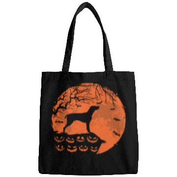 Discover German Shorthaired Pointer And Moon Halloween Bags