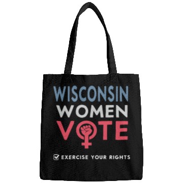 Discover Wisconsin Women Vote Voter 2022 Election Feminist Bags