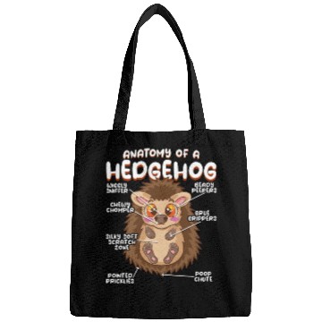 Discover Anatomy Of A Funny Hedgehog Bags