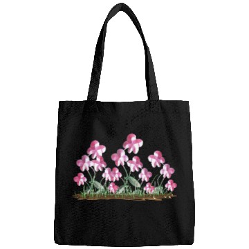Discover plants pink flowers nature icon Bags