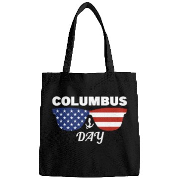Discover Columbus Day Glasses America Bags