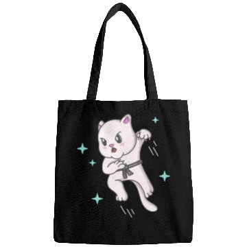 Discover Kawaii Cat Ninja Kitten Fighter Karate Bags