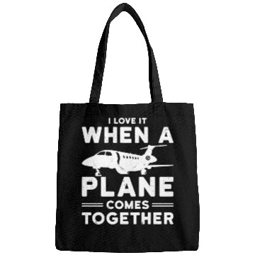 Discover Airline Pilot Plane Comes Together Aircraft Pun Bags