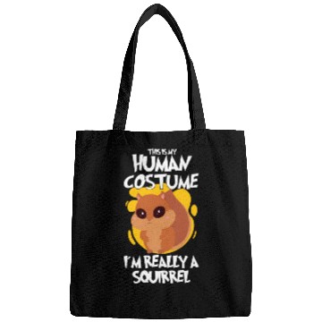 Discover Funny Squirrel Fan Squirrel Lover Chipmunk Addict Bags