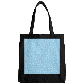 Discover Blue Snowflakes Pattern Bags