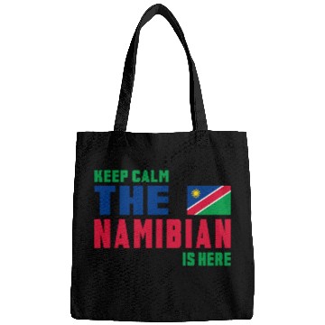 Discover Keep Calm Namibia flag design Bags