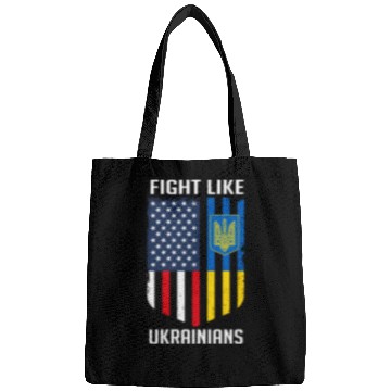 Discover Fight Like Ukrainians Ukraine US Flag Bags