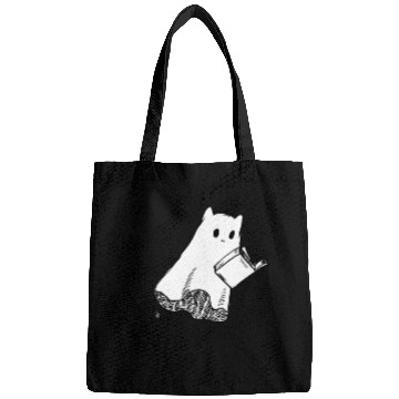 Discover Japanese Ghost Cat Reads a Book Bags