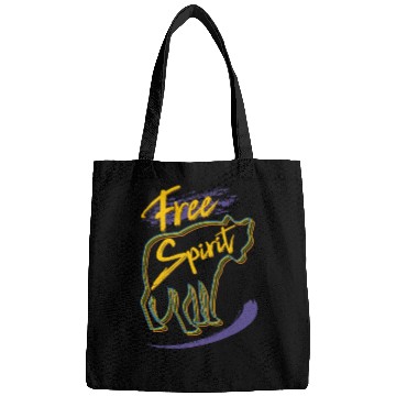 Discover Free Spirit Wolf Design Bags