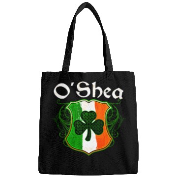 Discover O'Shea Irish Surname Ireland Flag Shield Shamrock Bags