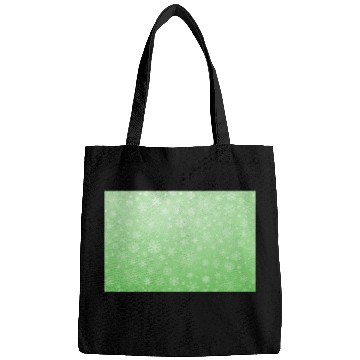 Discover Abstract Green Snowflakes Pattern Bags