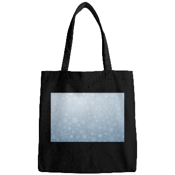 Discover Abstract Blue Snowflakes Pattern Bags