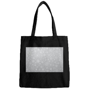 Discover Abstract Grey Snowflakes Pattern Bags