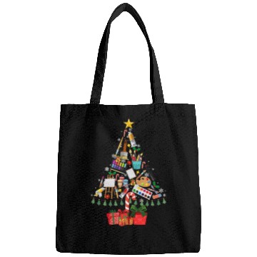 Discover Xmas Tree Decor Art Teacher Ugly Artist Christmas Bags