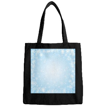 Discover Pretty Blue Snowflakes Pattern Bags