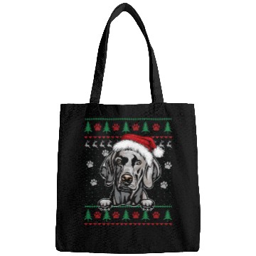Discover Weimaraner Christmas Ugly Sweater Funny Dog Lover Bags