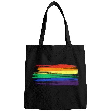 Discover LGBTQ Flag Rainbow Statement Gay Pride CSD Bags