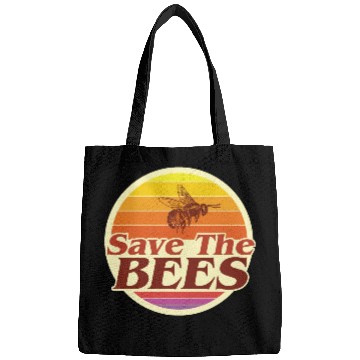 Discover Save The Bees Planet Environmental Retro Vintage C Bags