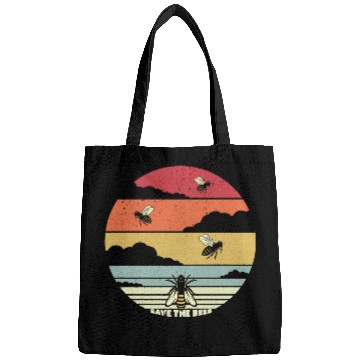 Discover Save The Bees Retro Climate Change Pullover Bags