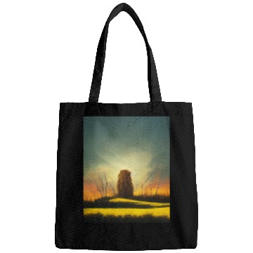 Discover Lion meditate on sunrise, painting Bags