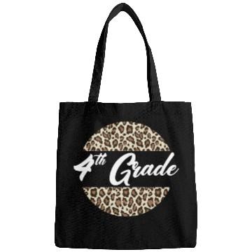 Discover 4th Grade Cheetah Print School Teacher Student Bags