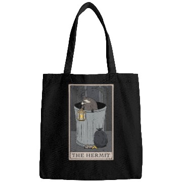 Discover raccoon Hermit Tarot Card Bags